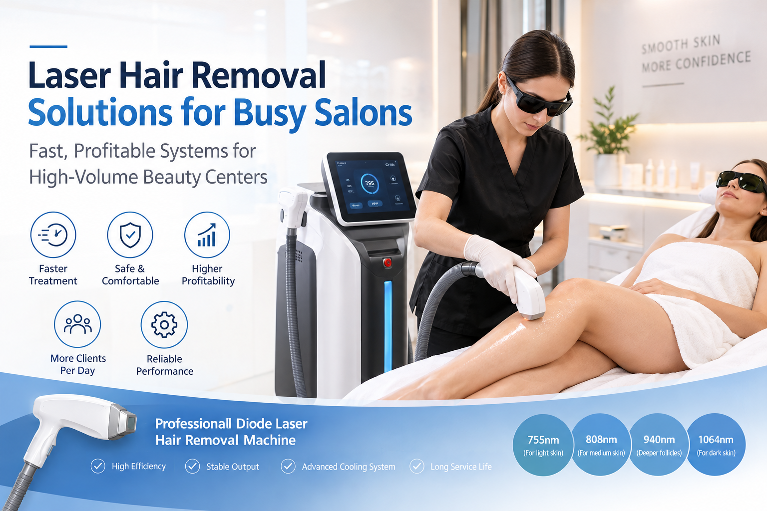 Best Laser Hair Removal Solutions for Busy Salons: Fast, Profitable Systems for High-Volume Beauty Centers