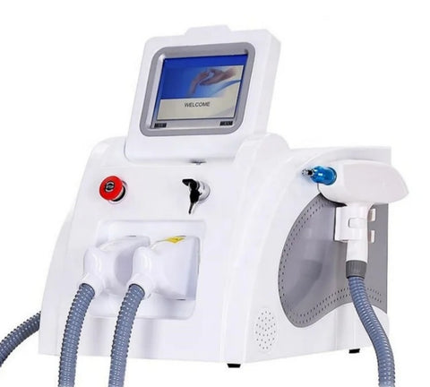 Dual-Handled Hair and Freckle Removal Beauty Device, Anti-Aging and Skin Rejuvenation Machine, with A Foldable Display for Convenient Storage