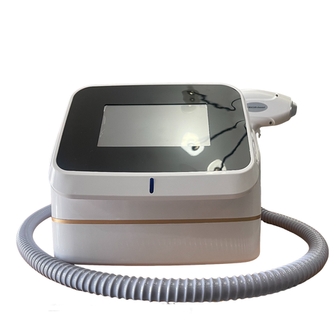 Mini diode laser hair removal device, providing long-lasting hair regrowth inhibition. Suitable for sensitive skin. Can be used for full-body hair removal or in home/salon settings.