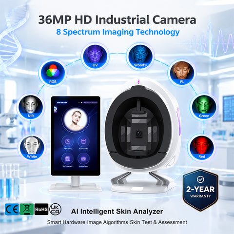 AI Skin Analyzer – 8-Spectrum Professional Imaging System for Precision Skin Analysis