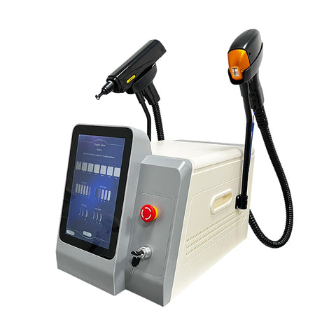 This 2-in-1 multi-functional picosecond laser hair removal device comes with an ice pack handle and can quickly remove hair. It is suitable for limbs, lips, underarms, and bikini line.