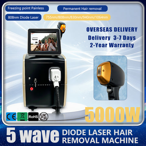 Professional Diode Laser Hair Removal Machine for Home and Salon Use