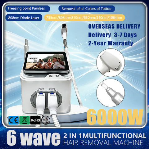 2-in-1 Hair Removal Device | Diode + Picosecond Laser
