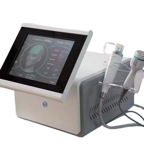 Gold RF Microneedle | Dual Handle for Wrinkles & Pores