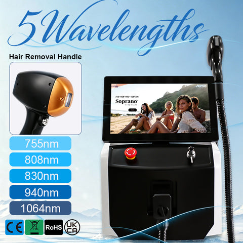 Simplify Your Hair Removal Services with a Single-Handle 5-Wavelength Diode Laser