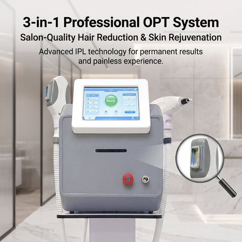 OPT 3-in-1 Device | Hair Removal, Skin Rejuv & Tightening