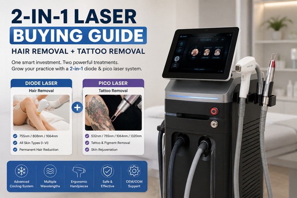 2-in-1 Diode Pico Laser Machine for Hair & Tattoo Removal