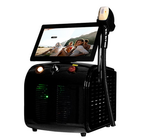 Black Soprano 808 Beginner-Friendly Hair Removal Device, Permanent Hair Removal Device, Suitable for Sensitive Skin, Dedicated for Face, Limbs, and Body Hair Removal