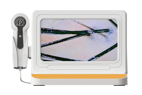 Portable Skin Analyzer With 50X And 200X Magnification, Hair And Scalp Skin Detector, And Professional Hair Follicle Teste