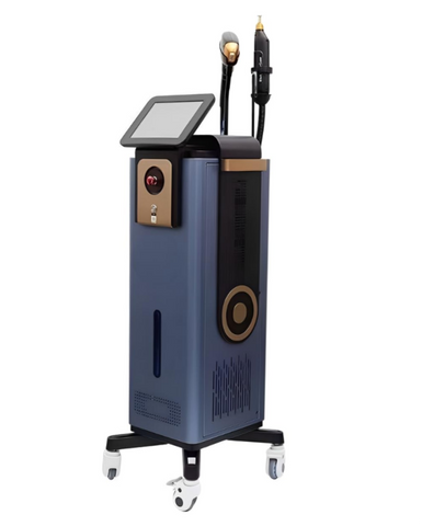 Diode laser professional hair removal device, picosecond laser freckle removal device, 2-in-1 multi-functional high-efficiency beauty device with moving rollers