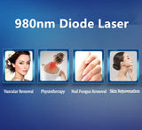 4-in-1 laser beauty device, for red blood vessel removal, nail fungus treatment, skin regeneration and physical therapy