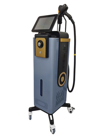 Diode laser professional hair removal device, picosecond laser freckle removal device, 2-in-1 multi-functional high-efficiency beauty device with moving rollers