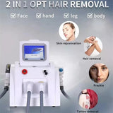 Dual-Handled Hair and Freckle Removal Beauty Device, Anti-Aging and Skin Rejuvenation Machine, with A Foldable Display for Convenient Storage