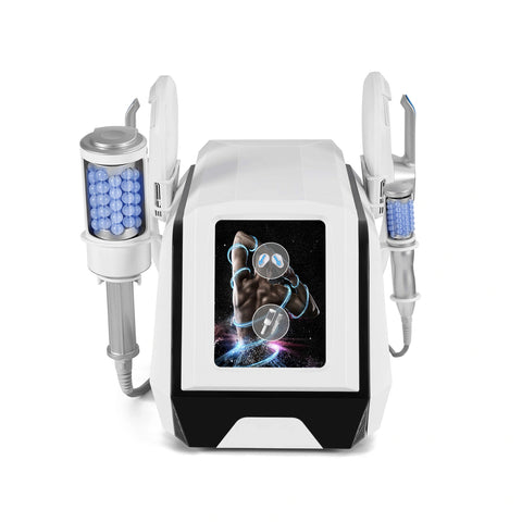 4 Handles EMS Body Sculpting Machine with Roller Handle & HIFM Handle,Muscle Stimulation Body Slimming Equipment Muscle Building