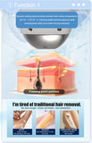 4-in-1 Multifunctional Beauty Tool for Hair Removal, Whitening, and Skin Rejuvenation. One Device for Both Hair Removal and Skincare, Making Skincare Easy