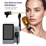 808nm Diode Laser Hair Removal: Touchscreen Handle for Painless, Long-Lasting Hair Reduction