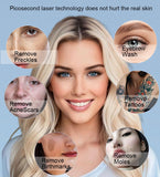 Diode laser professional hair removal device, picosecond laser freckle removal device, 2-in-1 multi-functional high-efficiency beauty device with moving rollers