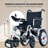 Foldable Electric Wheelchair | Lightweight, 4 Battery Opts