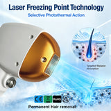Painless Diode Laser Hair Removal Machine with Ice Cooling Handle