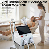2-in-1 Salon-Level Beauty Device, Permanent Hair Removal + Picosecond Facial | Erase Unwanted Hair & Tattoos, Remove Dark Spots, Brighten Skin at Home For Men & Women, All Skin Types