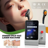 Salon-Grade 2-in-1 Laser: 808nm Hair Removal + Picosecond Skin Care for Home & Clinic