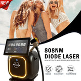 Black Aurora Single Hair Removal, Professional 4-Wavelength Diode Laser Hair Removal Device - Painless & Permanent Hair Removal for All Skin Tones, Full Body Use for Men & Women