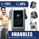 EMS Magnetic Slimming Device with 4 Handles,Muscle Building and Cellulite Improvement Across Arms