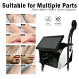 Black B62 Professional 4-Wavelength Diode Laser Hair Removal Device, Permanent Hair Removal Salon Beauty Machine for Women and Men