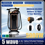 5-Wavelength 4-in-1 Diode Laser Hair Removal Machine|Professional Multi-Technology System
