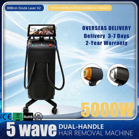 2-Handle Soprano Titanium Diode Laser – Dual-Handle System for Continuous Hair Removal