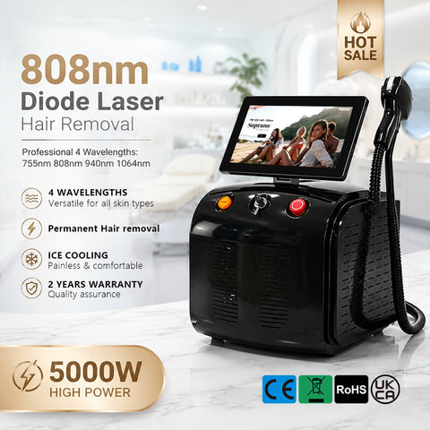 Black Soprano 808 | Painless Hair Removal for Face & Body