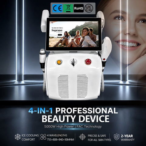 4-in-1 Multi-Laser  Device | Permanent Hair Rem & Skin Tight