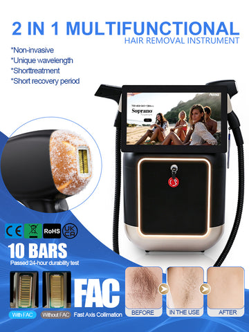 2-in-1 Beauty Device | Hair Removal & Skin Rejuvenation