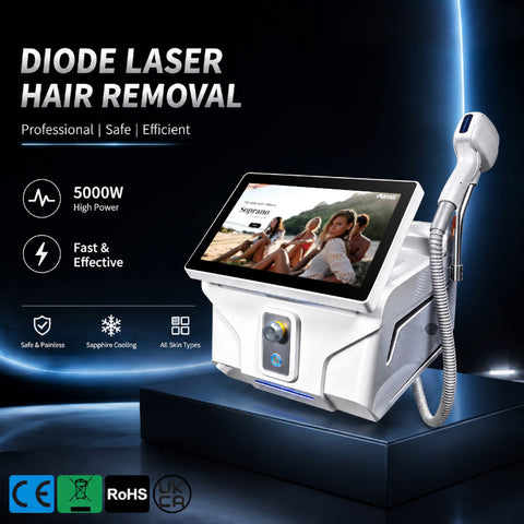 5000W Diode Laser | Painless Hair Removal, All Skin Types