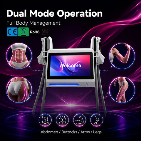 6500W EMS Body Sculpting System | HIEMT Muscle & Fat Reduction