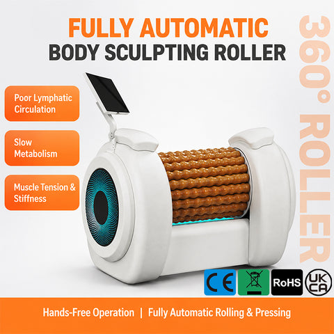 Wooden Roller Body Sculpting Machine – Professional Infrared Therapy & Contouring Device