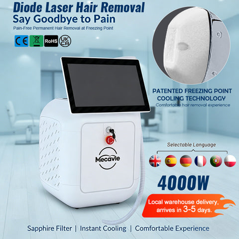 TM059-01 White Arctic Laser | LCD Handle for Hair Removal