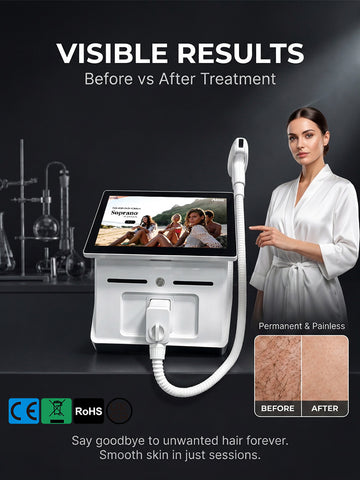 Pro Diode Laser | Large Screen, Painless, Permanent Hair Rem