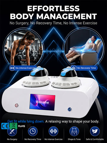 2-Handle EMS Magnetic Device,Dual Handles with Targeted Electromagnetic Pulses for Precision Shaping