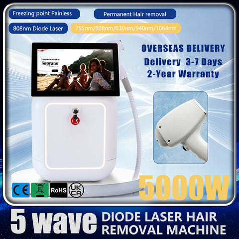 TM059-01 White Arctic Laser | LCD Handle for Hair Removal