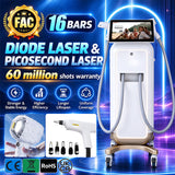 16 Bars Professional 2-in-1 Diode & Picosecond Laser Machine – 70 Million Shots