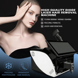 Black B62 Professional 4-Wavelength Diode Laser Hair Removal Device, Permanent Hair Removal Salon Beauty Machine for Women and Men