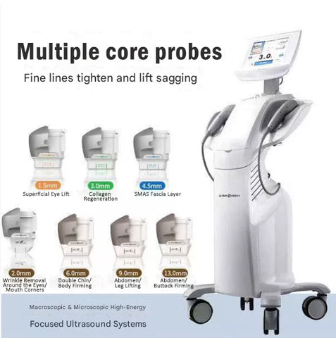 Vertical 7D Hifu Face Lifting Machine - At-Home Anti-Aging Device for Wrinkle Removal & Skin Tightening