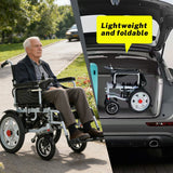 Foldable Electric Wheelchair | Lightweight, 4 Battery Opts