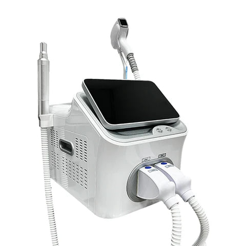Professional Salon Home Beauty Device 2-in-1 laser Hair Removal and Tattoo Removal Machine Ice Painless 4 Wavelength