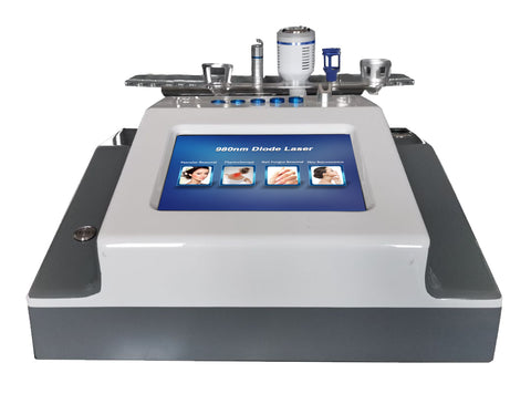 4-in-1 laser beauty device, for red blood vessel removal, nail fungus treatment, skin regeneration and physical therapy