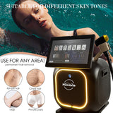 Black Aurora Single Hair Removal, Professional 4-Wavelength Diode Laser Hair Removal Device - Painless & Permanent Hair Removal for All Skin Tones, Full Body Use for Men & Women