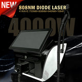 Black B62 Professional 4-Wavelength Diode Laser Hair Removal Device, Permanent Hair Removal Salon Beauty Machine for Women and Men