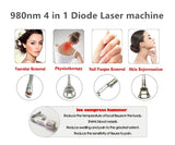 4-in-1 laser beauty device, for red blood vessel removal, nail fungus treatment, skin regeneration and physical therapy