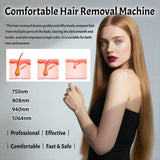 B61 2-in-1 Matte Black, Professional 2-in-1 Diode Laser & Picosecond Beauty Device – 4 Wavelengths, 5 Picosecond Heads for Permanent Painless Hair Removal & Tattoo Pigment Removal, All Skin Areas, Men & Women